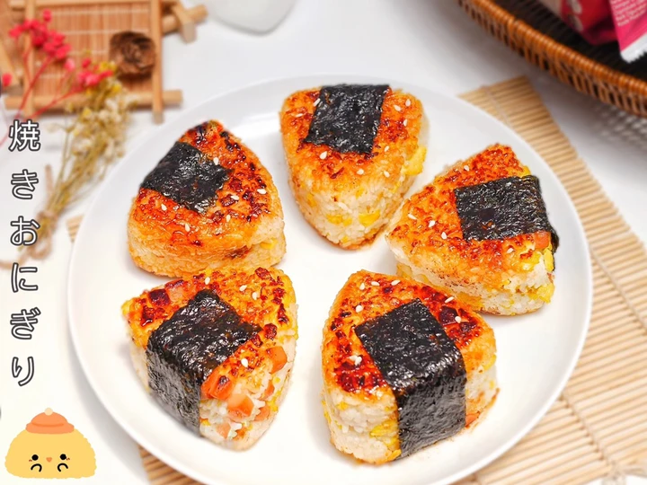 Cara Gampang Membikin Resep  Nasi Kepal Jepang / Yaki Onigiri yang Lezat, Lezat