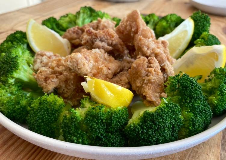 Japanese style fried chicken with Soy sauce, ginger and garlic Japanese style fried chicken with Soy sauce, ginger and garlic