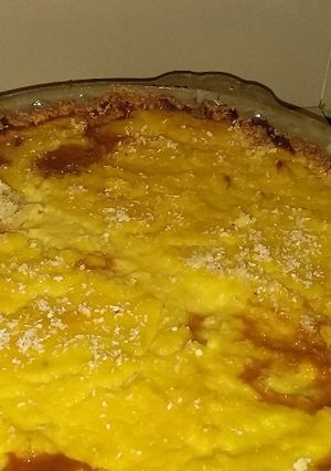 Una foto de Tarta con crema pastelera