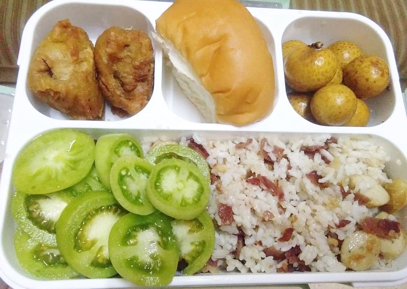 Nasi goreng sosis HAM (bekel pak suami)