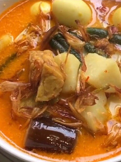 Foto resep Sayur lodeh tempe,kacang panjang,terong,kentang dan telur puyuh