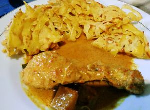 Foto resep Ragit (Roti Jala Kuah Kari)