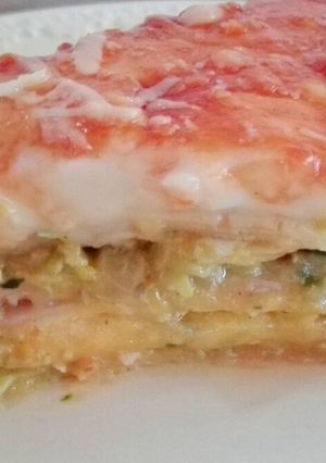 Una foto de Lasaña de verduras, sana y rica