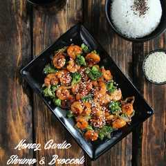 A picture of Honey Garlic Shrimp & Broccoli.