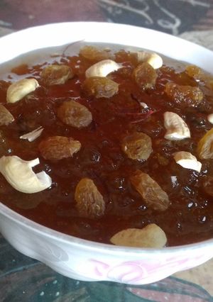A picture of Aam ki meethi chutney.