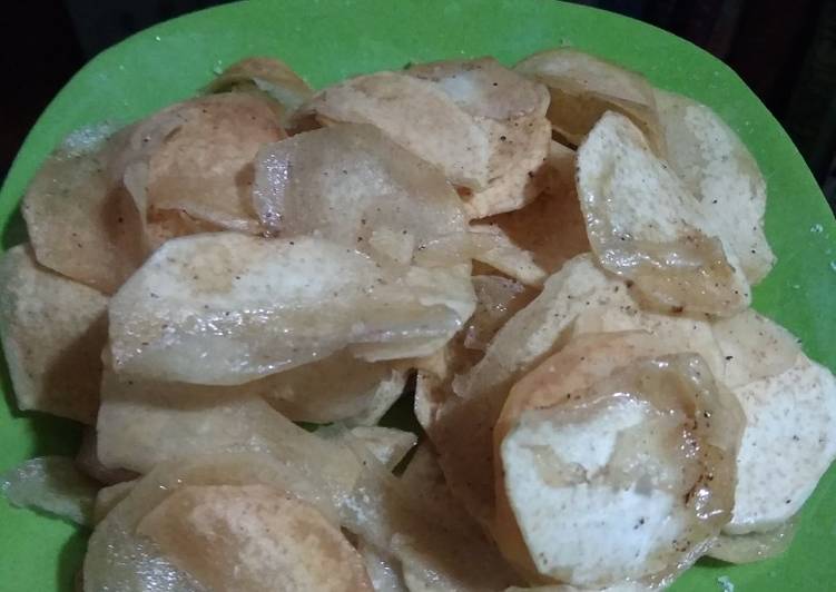 Resep Keripik talas, Bisa Manjain Lidah