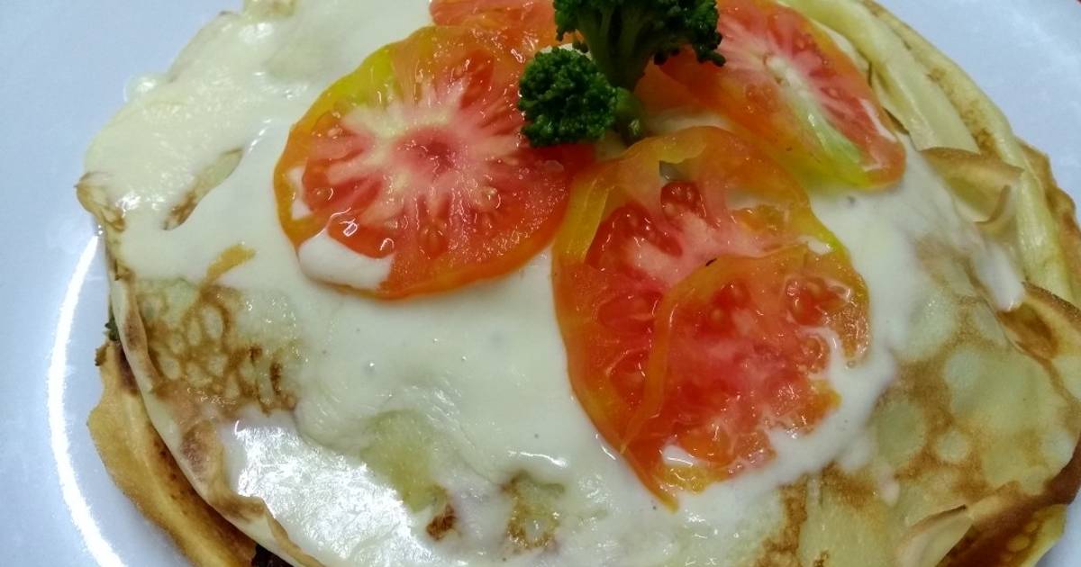 Sándwich De Panqueques Con Verduras Salteadas, Fácil Y Delicioso Receta ...