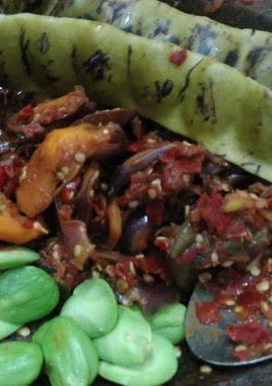 Foto resep Sambal terasi dengan terong asam