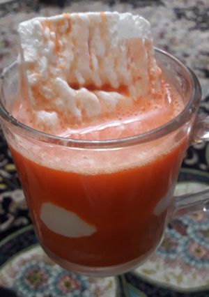 عکسی از دستور آب هویج بستنی 😋