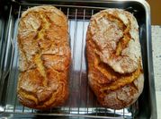 Una foto de masa ciabatta