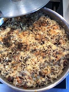 Una foto de Pasta fusilli 3 quesos🧀🧀🧀