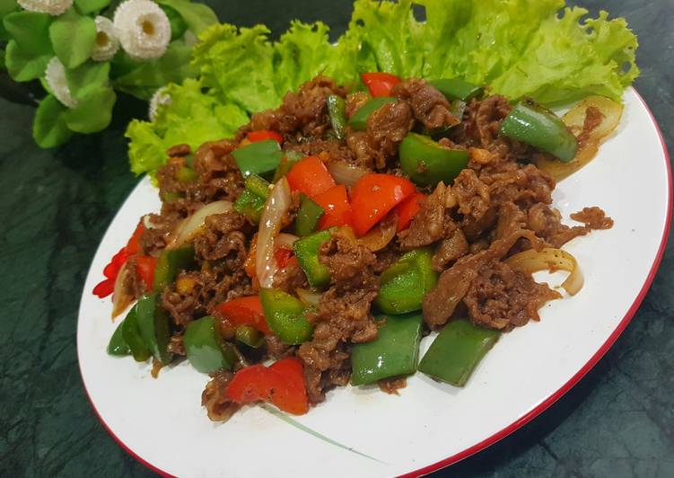 Beef teriyaki ala hokben