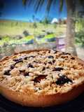 Tarta de ciruelas alemana —Pflaumen Streuselkuchen—