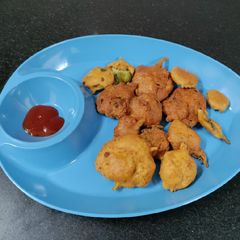 A picture of Ajwain leaves Pakoda.