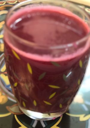 صورة لوصفة عصير الشمندر اللذيذ