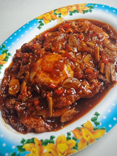 Foto resep Telur ceplok Pedas manis