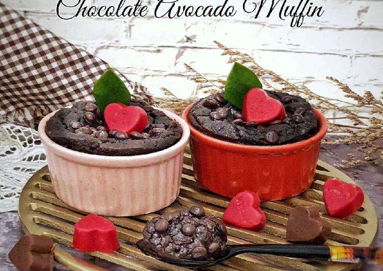 Chocolate Avocado Muffins