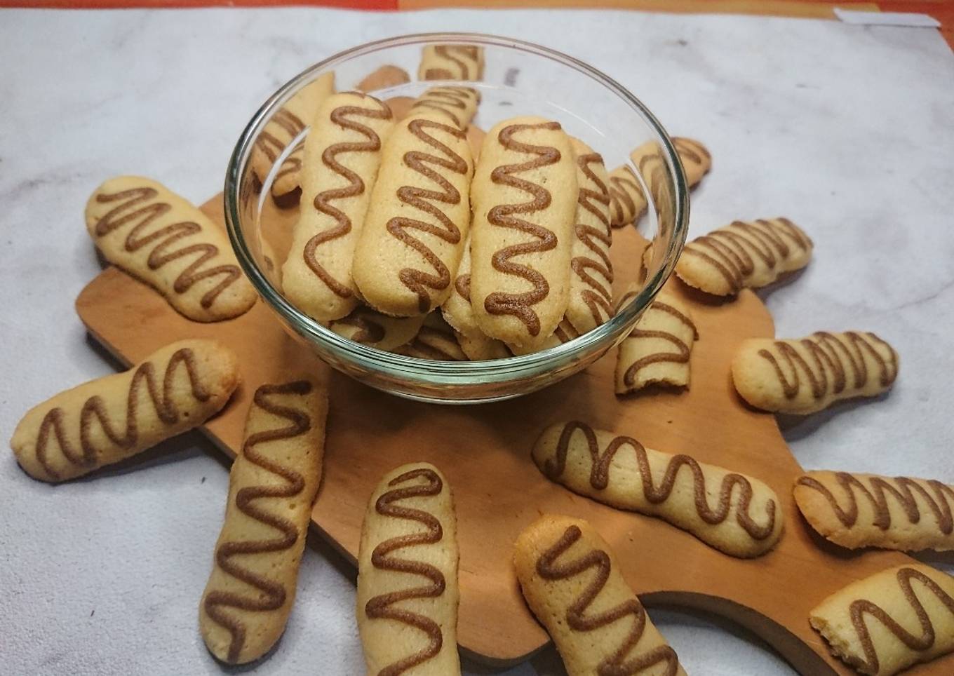 Kue lidah kucing tanpa Cetakan