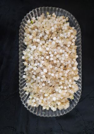 A picture of Sabudana khichdi.