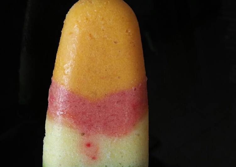 Bagaimana Membuat Healthy Rainbow Fruit Ice Cream Anti Gagal