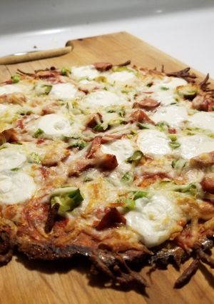 A picture of Quail's Cauliflower Crust.