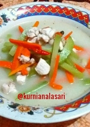 Foto resep Sayur bobor labu wortel ayam