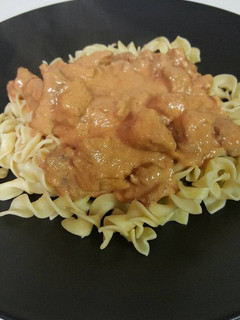 A picture of Beef Stroganoff.