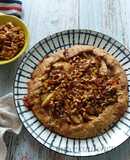 Walnut Apple Galette | Easy Walnut Apple Pie recipe