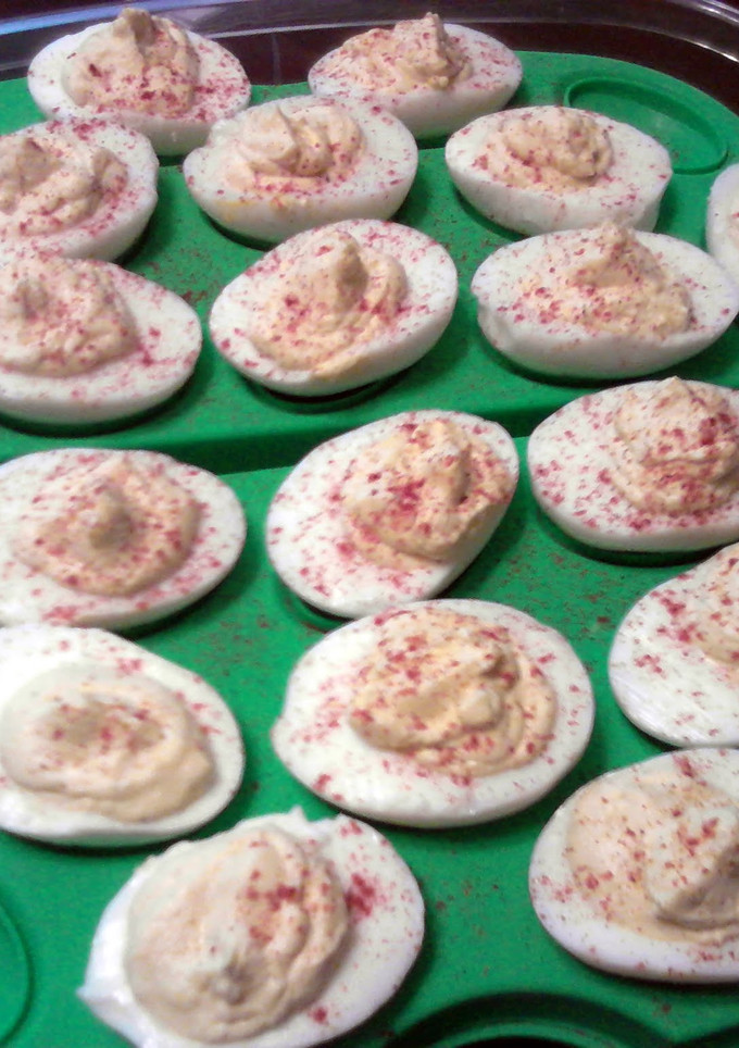 A picture of Deviled Eggs.