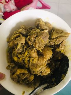 Hình của món Ngan nấu giả cầy.