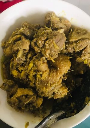 Hình của món Ngan nấu giả cầy.