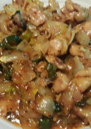 Una foto de Pollo a la mostaza ecléctico (dulce y picante)