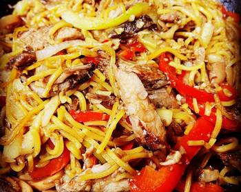 Best Recipe Leftover Roast Pork with Vegetable Chow Mein Delicious Steady