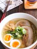 Homemade Shio Ramen with Savory Broth