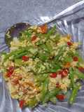Oseng buncis orak arik telur