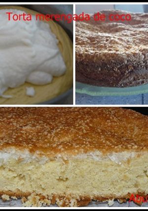 Una foto de Torta merengada  de coco