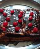 Pastel de coco con chocolate