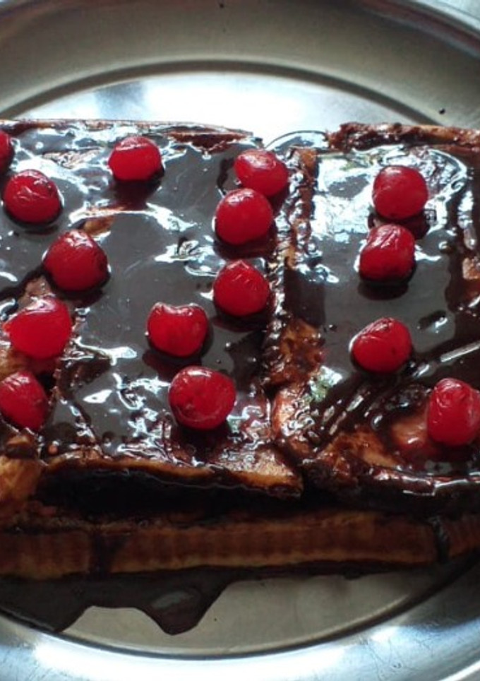 Una foto de Pastel de coco con chocolate