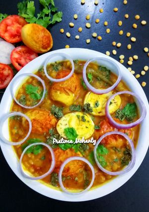 A picture of Chana Dal Egg Masala.