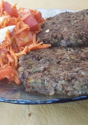 Una foto de Hamburguesa de lentejas