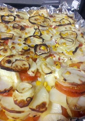 A picture of lasagne of potatoes.