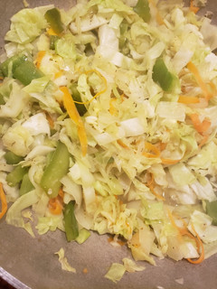 A picture of Jamaican Style Cabbage.