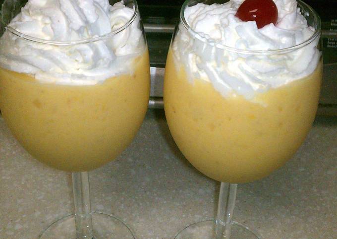 fresh mango and banana smoothie Recipe