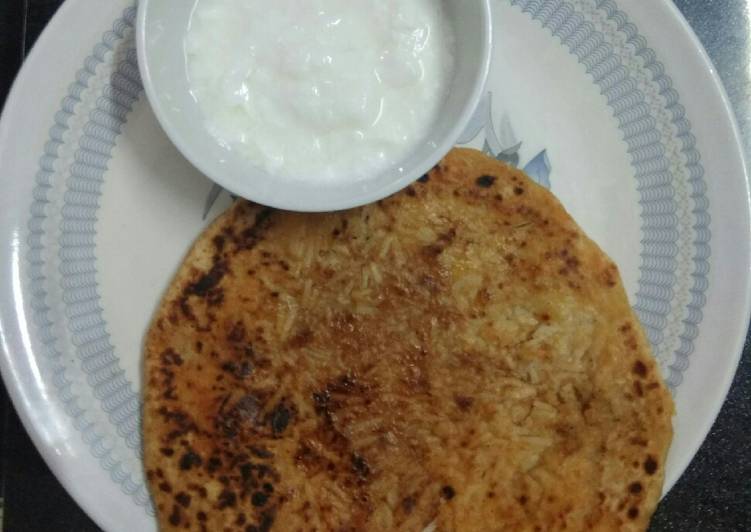 How to Best To Try At Home Rice paratha with curd