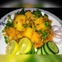 A picture of Spicy Aloo gobhi.