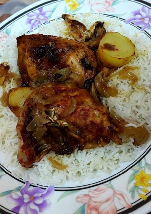 صورة لوصفة مسخن دجاج بالأرز