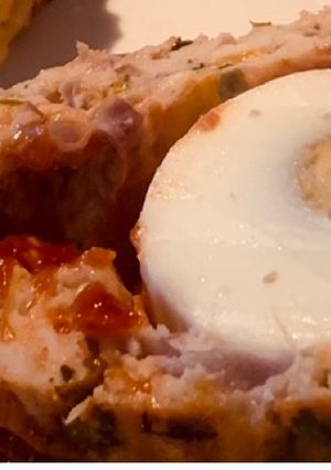 এগ চিস স্টাফড চিকেন লোফ (Egg cheese stuffed chicken loaf recipe in bengali) রেসিপির প্রধান ছবি
