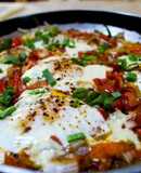 North African-Style Poached Eggs with Spiced Tomato Sauce