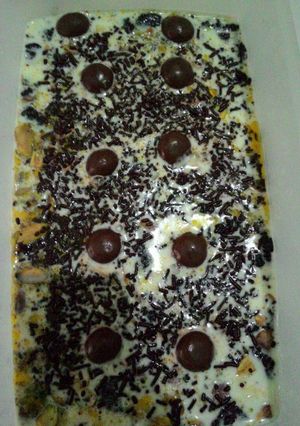 Foto resep cheese cake oreo