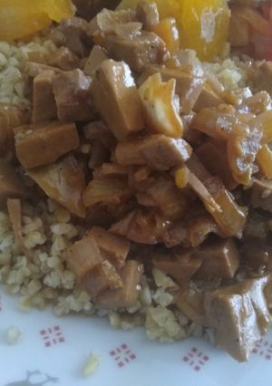 Une photo de Tofu fumé sauce soja sucrée